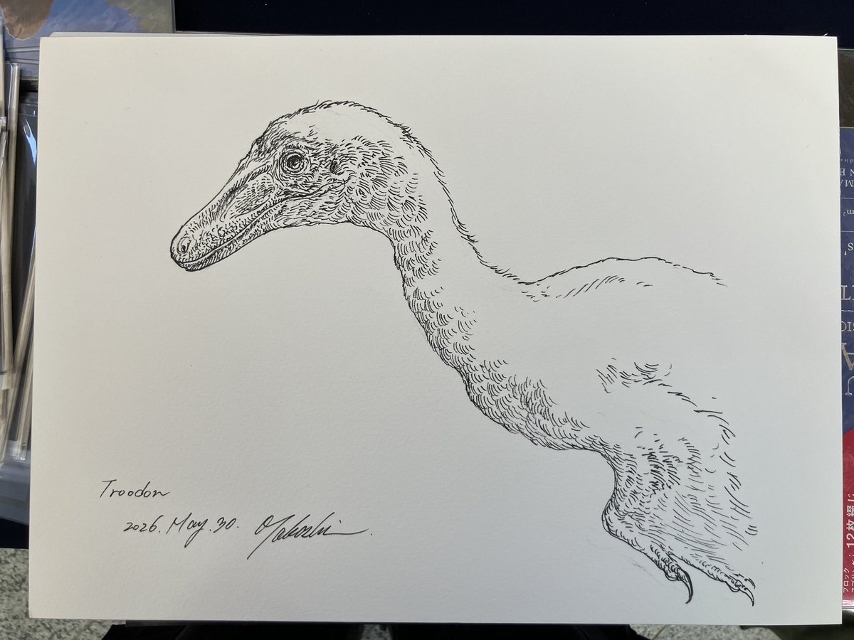 昨日と今日、大田でコミッション描いてます。 