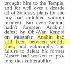 eazybugboy's tweet photo. @_PeyriDoherty @anakinsdream He only lost to Obi Wan contextually, George and a bunch of other narrative statements made it apparent that he lost circumstantially. To the environment, being mentally conflicted with rage and emotions, over confident, and not fighting like his usual self when Obi wan arrived. https://t.co/ewdoOQSn4j