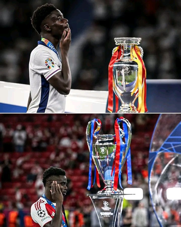 ALLPLUSALL1's tweet photo. -EURO 2020 final
-EURO 2024 final
-2026 Leagues Cup final
-2026 Champions League final
Bukayo Saka has yet to win a final he's played in 💔
#UCL26 https://t.co/FKWwkkc7j0