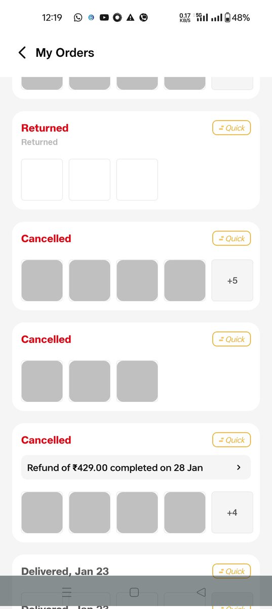 theHsinh's tweet photo. @JioCare @reliancejio @JioMart @JioMart_Support 
When I place your order, it does not arrive. I have one order right now and it has not been delivered. This has been happening to me before as well. Please take action or tell me otherwise, so that I can get it from someone else. https://t.co/vxbptGSlvi