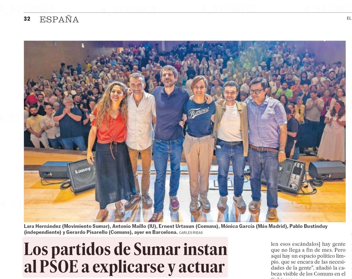 icpmp's tweet photo. No cabe mayor cinismo. Lo que tienen que explicar los de Sumar, Izquierda Unida y compañía, es por qué han apoyado y siguen apoyando al PSOE. Son cómplices, que nadie lo dude. El PSOE no pudo hacer nada de lo que ha hecho sin su apoyo explícito, continuo y desde el Gobierno. https://t.co/ecWvSsVzzC