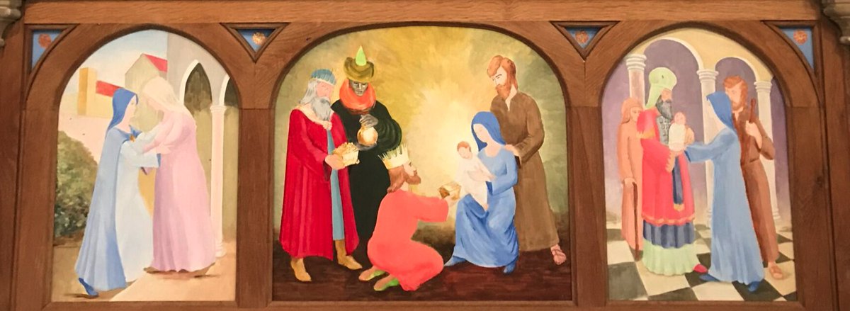 AnneVGurney's tweet photo. @HelenGriffiths5 My jaw is currently dropped! And I thought this was the true McGonnagal of church art (which is quite sweet in a country church) https://t.co/hlf9qfBkZe