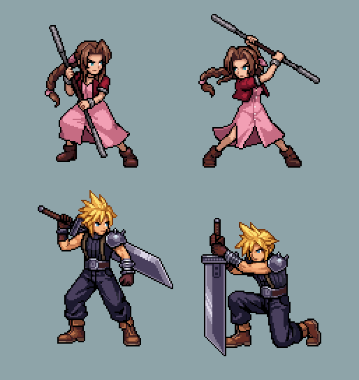 charmander_px's tweet photo. FF7 fan art #pixelart https://t.co/ibj9CLYTez