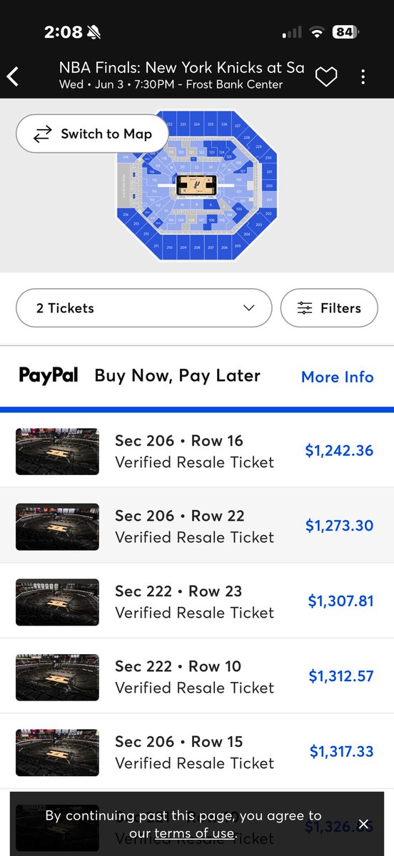 MaxSportsSA's tweet photo. Just ran a search for NBA Finals, Game 1 tickets in SA on Ticketmaster. https://t.co/e87PPByuwj