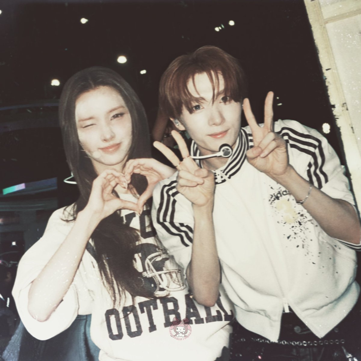 chaeunoiasse's tweet photo. behind the stage with birthday boy— #gangchita https://t.co/VId1cn2rJ2