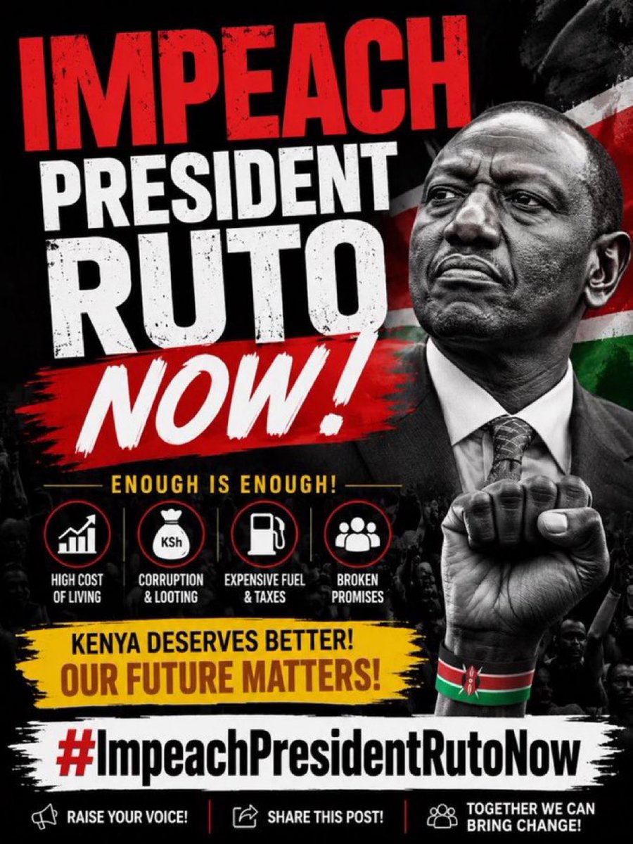 segera_clinton's tweet photo. Mission in moja 

@Honcalebamisi @HEBabuOwino kazi kwenu table the motion

IMPEACH RUTO

#ImpeachPresidentRuto https://t.co/p9vrMPYcak
