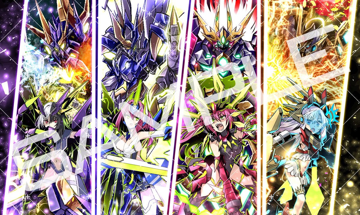 oni_project's tweet photo. 『ラバープレイマット』

デスクマットやカードゲームのプレイ用などにご使用いただけるラバー製マットです！
ヴァルクロスパーティーとオニキスの二種類のイラストをご用意しております✨️

サイズは610mmx355mmとなります。

#神機覚醒ヴァルクロス #COMITIA156 https://t.co/oQp8s2RZdZ