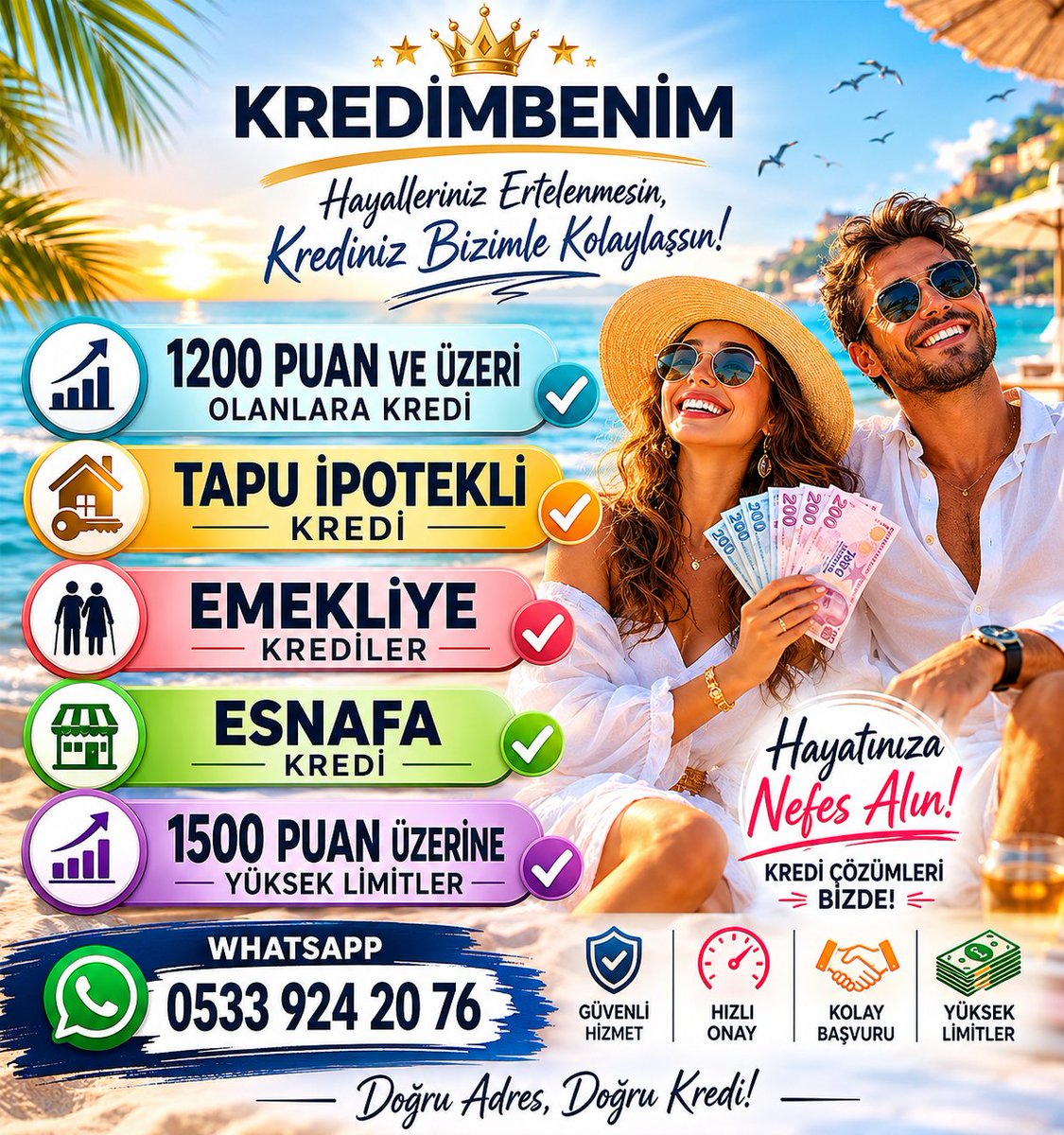 kredimbenim's tweet photo. 1200 puan ve üzeri olanlara #kredi 
Tapu ipotekli kredi , 
Emekliye krediler , 
Esnafa kredi, 
1500 puan üzerine yüksek limitler
#kredimbenim  0533 924 20 76
#izmir #antalya #uşak #bilecik #bursa #istanbul #bolu #ankara #yalova #edirne #balıkesir #adana 
#mersin #trabzon #düzce https://t.co/NS5B5jm6M5
