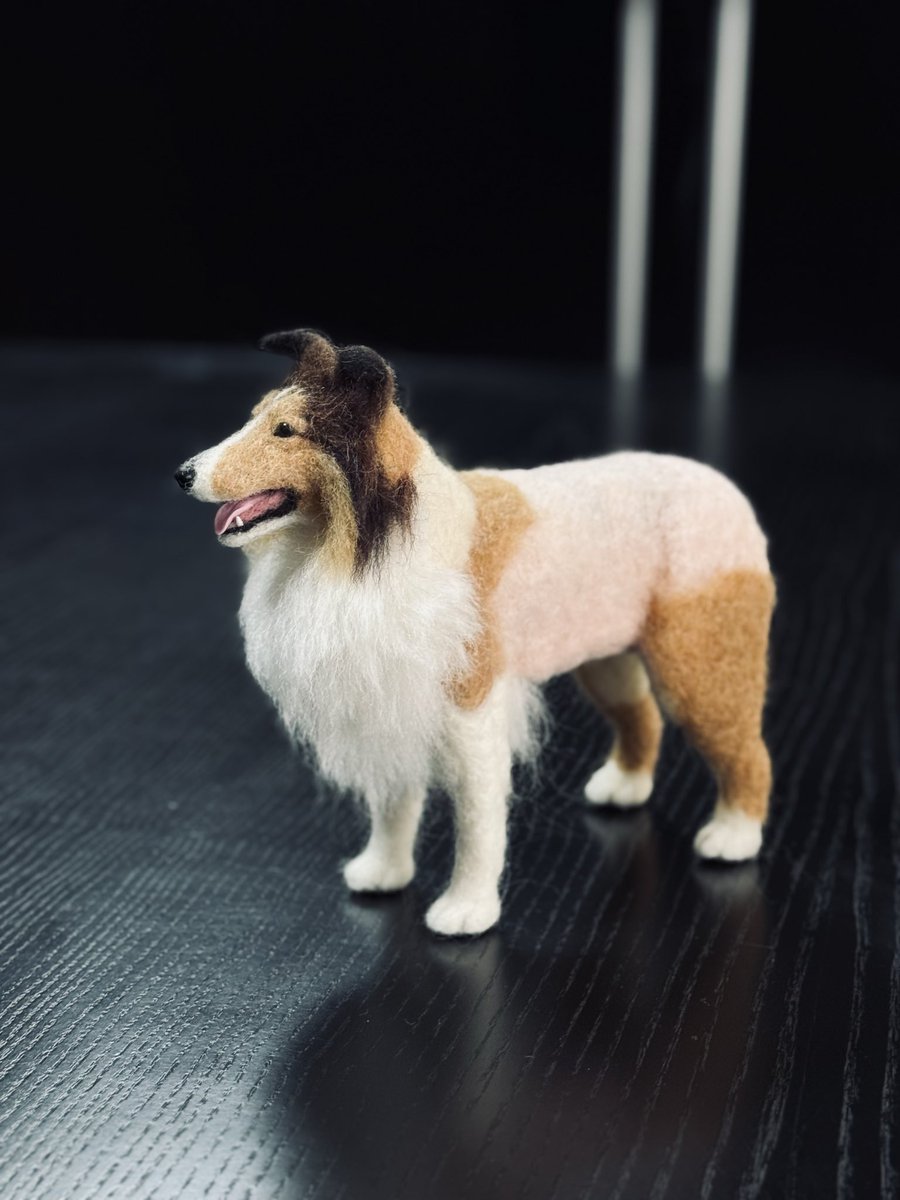 羊毛フェルト　シェルティ　専用ページ 羊毛フェルト／シェルティ （アトムくん） Shetland Sheepdog 植毛を