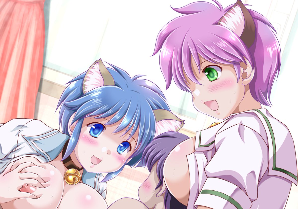 「skeb納品しました! 虹野さんと八重さんがおねショタこっしょりしちゃうイラスト」|水城たくや@C102(日)ラ-23bのイラスト