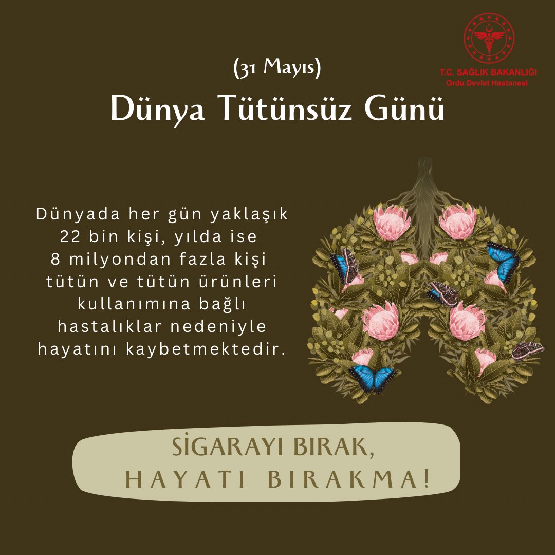 ordudh's tweet photo. ALO 171 Sigara Bırakma Danışma
Hatti'nı arayabilir, size en yakın
Sağlıklı Hayat Merkezimizden
destek alabilirsiniz.
#dünyatütünsüzgünü https://t.co/mUCFtoVY4Q