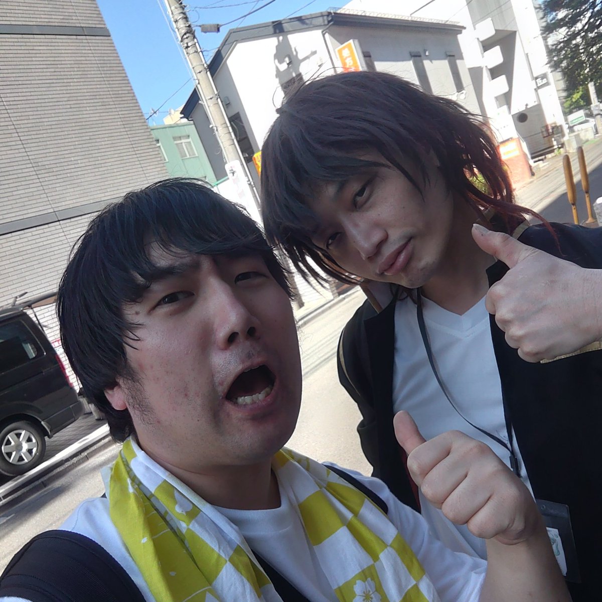 yuhoradio's tweet photo. パルクアベニューカワトク前会場での全ての演舞が終了しましたー！ご出演頂いた踊り手の皆様ありがとうございます！
屋外でのMCは初めてだったけど、4時間ずっと楽しかった！踊り手の皆様全員にビッグリスペクト！
(※写真は総踊りの時に俺を司会席から引っ張り出してきた乱乱流の方々)
#YOSAKOIさんさ https://t.co/lEyglTpKnR