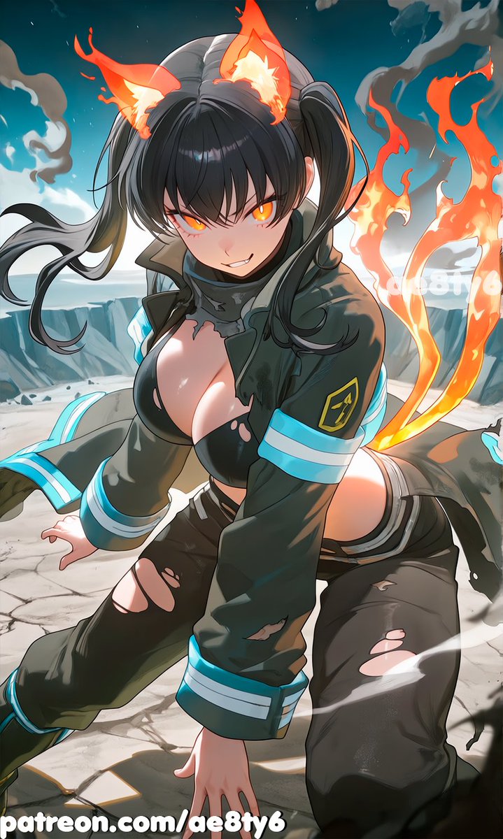 ae8ty6's tweet photo. Tamaki Kotatsu (Fire Force) 🐾
The cutest nekomata! Fiery, clumsy, and full of irresistible charm ✨ Full sets and art are waiting for you on Patreon! 🧡

📸 Full set: https://
https://t.co/K6qom08Ulf More: https://
https://t.co/UJfsDtWPt8 #FireForce #AIArt https://t.co/TAvL5kXzIj