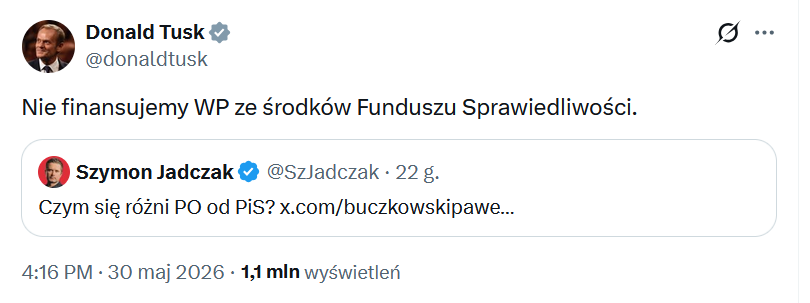 irenagos's tweet photo. Poniższy wpis @donaldtusk składa się z 7 słów i jednej kropki. Czy ktoś mógłby mi wskazać,które z tych słów jest obraźliwe, uwłaczające komukolwiek, chamskie czy nieprawdziwe?
Wrzask, jaki podnoszą medialne prostytutki tylko potwierdza prawdziwość słów premiera,więc o co kaman?🤔 https://t.co/1sLKqZBDw8