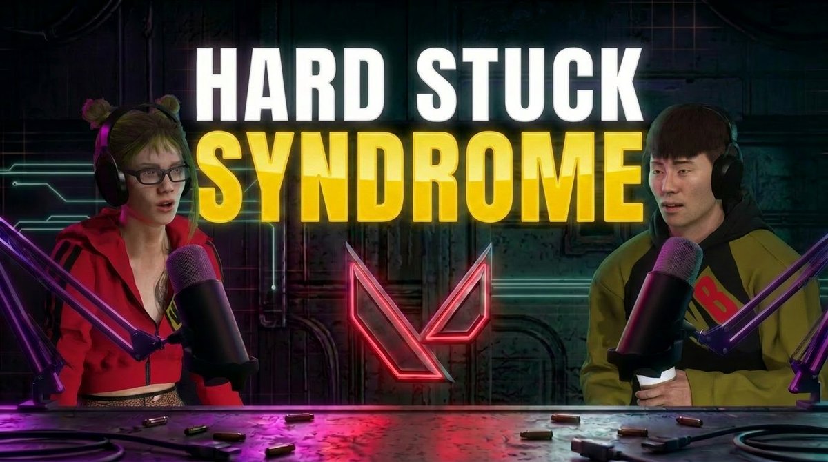valorantbunker's tweet photo. In this episode, Lexy and Minho break down the "Hard Stuck" phenomenon, the moment where your natural talent hits a ceiling and deliberate skill construction must begin. #VALORANT #3danimation https://t.co/m7Odgdeabg
