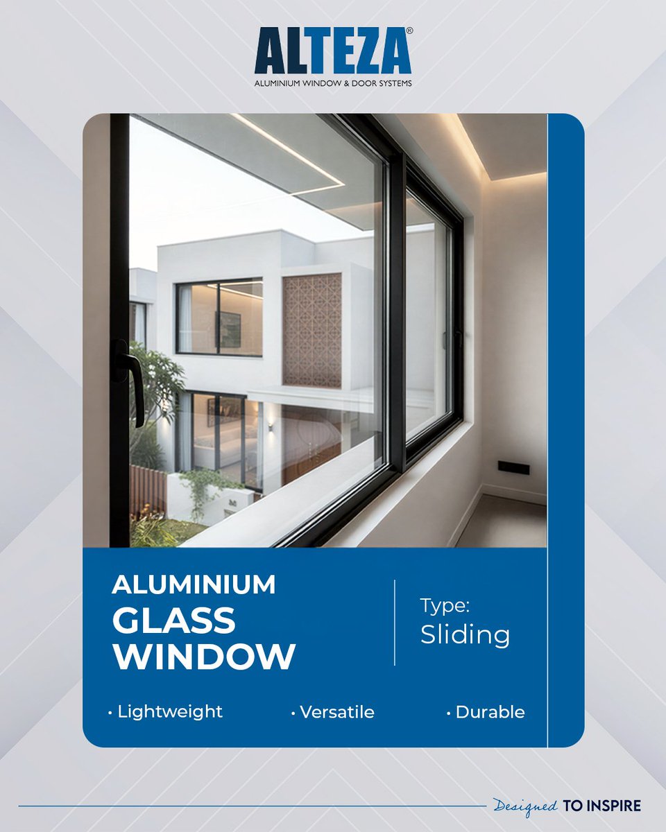 altezaaluminium's tweet photo. Slide into a world of elegance. β¨
Designed for seamless views, effortless operation, and modern living, Alteza Aluminium Sliding Windows bring together style, durability, and everyday comfort.
#Alteza #DesignedToInspire #SlidingWindows #AluminiumWindows #AltezaLifestyle https://t.co/MviYnSZlDS