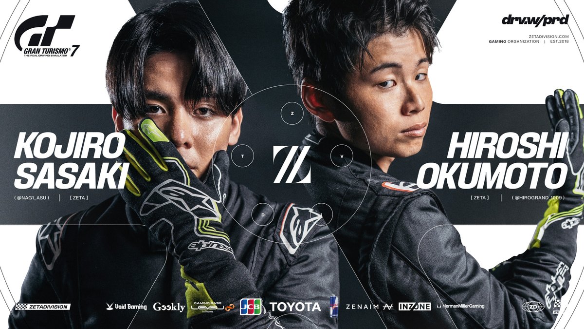 zetadivision's tweet photo. ⚡ZETA DIVISION - EMOTORSPORTS

この度、奥本 博志, 佐々木 虎士郎が加入する運びとなりました。

レースを極めし男たちと次なる舞台へ🏎️🏁 @HIROGRAND_1009 @Nag1_Asu

📝https://t.co/Zi3XKKMiA5 https://t.co/4ZVSCU8msq