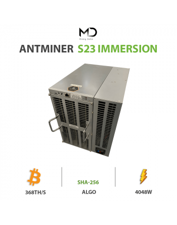 theminingdelta's tweet photo. Antminer S23 Immersion 368TH/s 
Cette asic, miner Antminer S23 Immersion avec le hashrate de 368TH/s est conçu pour algorithme SHA-256 pour le minage de blockchain crypto monnaie Bitcoin, Bitcoin Cash, avec une consommation d'énergie de seulement 4050W. Co https://t.co/VwDNvVT4P6 https://t.co/SuAuoAEoBb