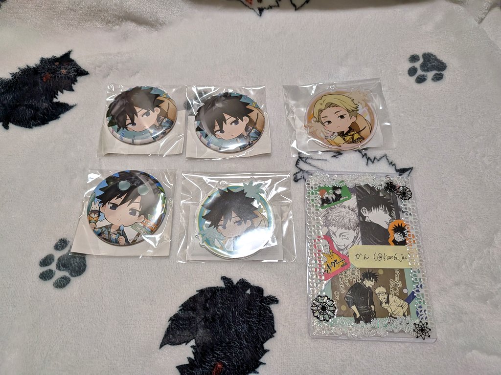 kan6_ju's tweet photo. 【交換 譲渡】呪術廻戦 死滅回游 まるくじちゃぽんっ！ まるくじ

譲》乙骨 秤 綺羅羅 直哉 日車 髙羽

求》👑特典：伏黒1点
　　300円~定価+送料 / 異種 虎杖 伏黒

*特典は交換のみ、同種決まり次第異種◎
*交換：🎀は当方指定含むお取引、💕は含む方優先
*譲渡：💕は当方指定同数~倍数含むお譲り
→ https://t.co/ScRykUTdaF