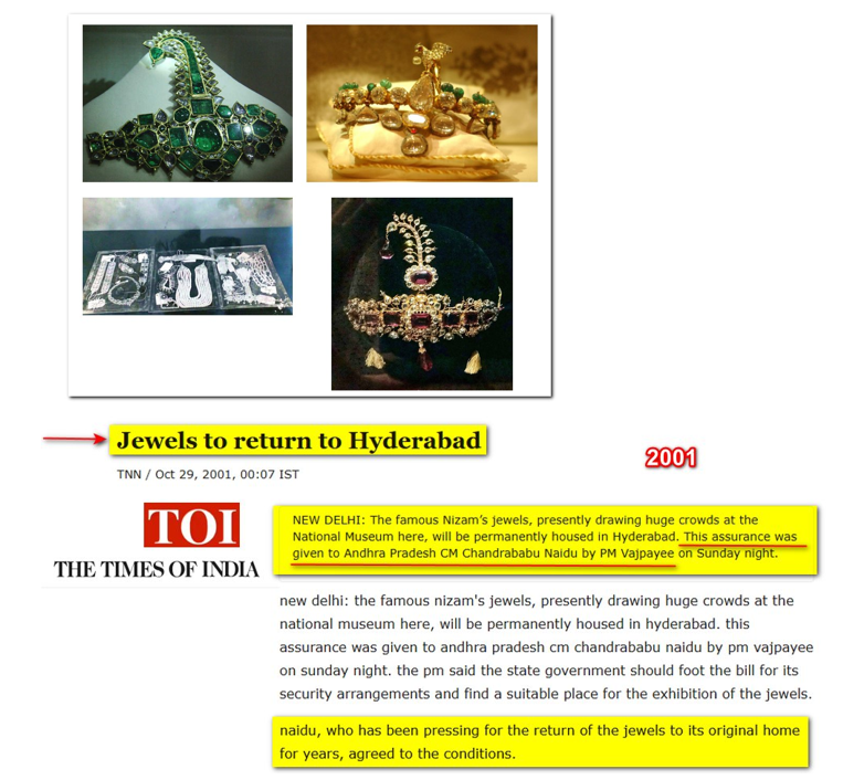 eclector1419857's tweet photo. Is #Telangana a different country?

Or  Because..
@TheSiasatDaily  Editor Contested on TDP ticket?
Or
#CBN got #Haj House in #Hyderabad which #Muslims use every year?
Or
CBN got #Nizam Jewels back to Hyderabad?
Or
Princess Esra , Ex-wife of Hyderabad’s last Nizam praised CBN? https://t.co/sADwnjyblZ