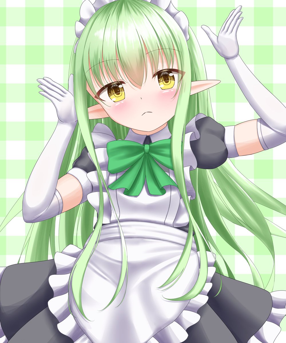 broken_minao's tweet photo. ブルーアーカイブ　メイド橘ヒカリちゃん https://t.co/1bv1asgSLd