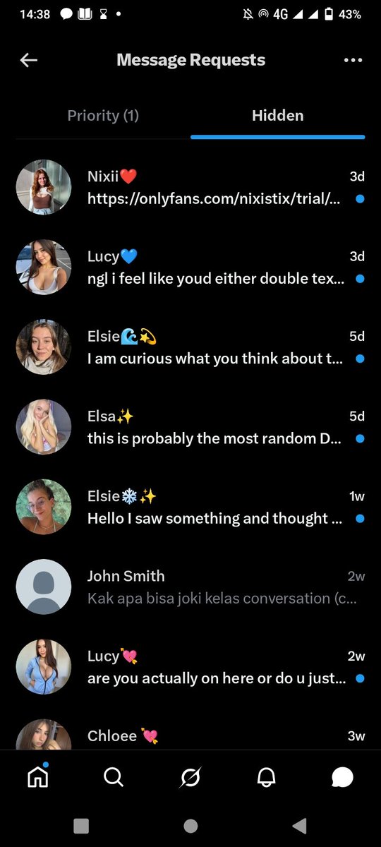 zen_arata's tweet photo. yang mauu j00k1 langsung chat WA aja yah giys soalnya kalau dm tu isinya bot2 semua kek gini 😭😭 https://t.co/F4vAsmJRUy