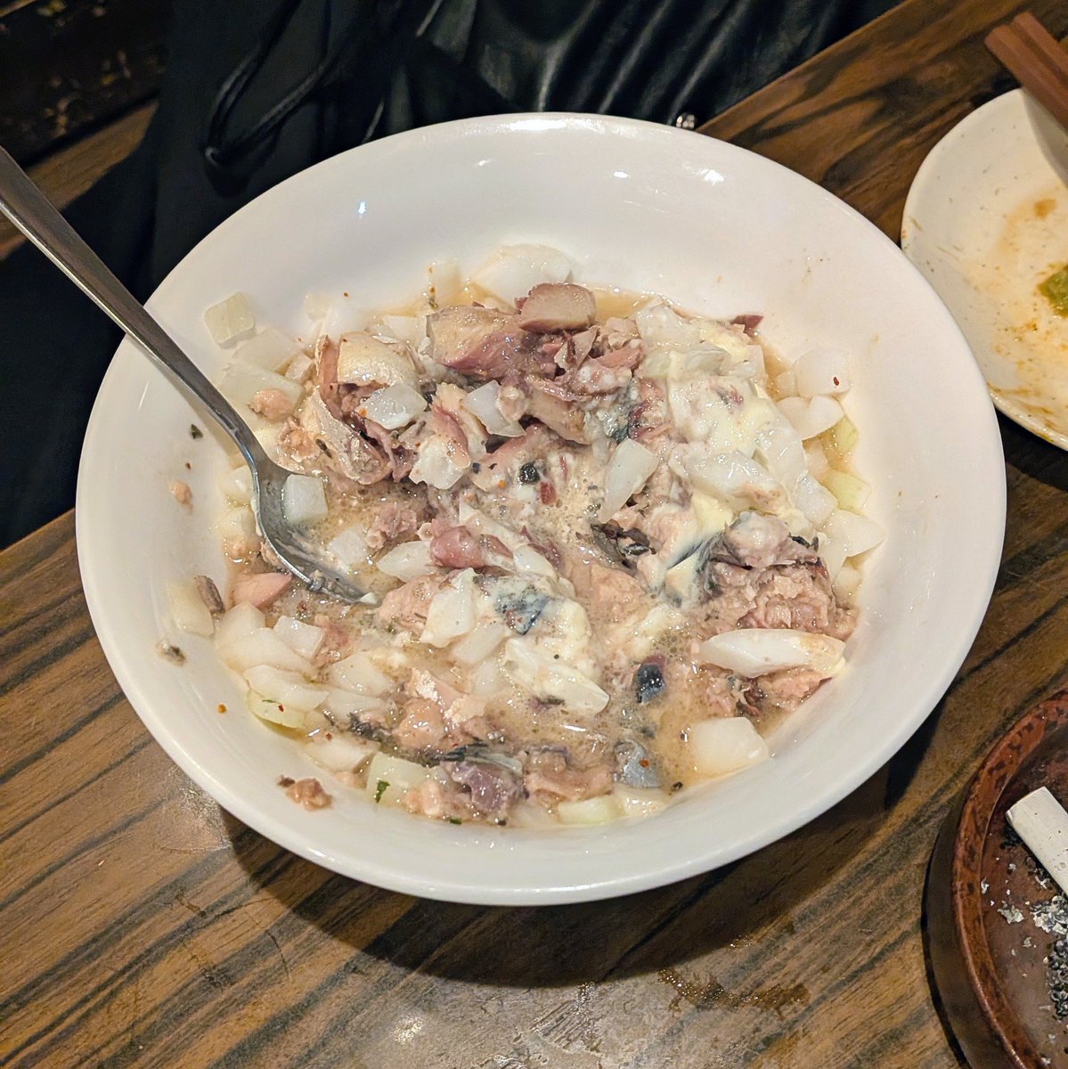 funkenpopcorn's tweet photo. 屋久島🍻サバ缶をたまねぎとかとぐじゃぐじゃするするやつ、おいしかったよ〜😘 https://t.co/QYlODjwuc6
