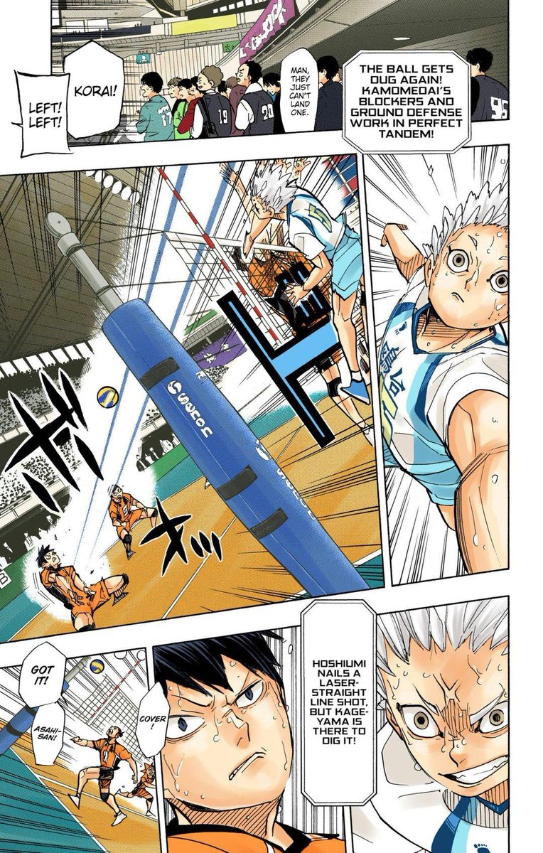 dearestapoIIo's tweet photo. i like how tobio and korai were pissing eachother off in the background if the karakamo match https://t.co/4Ds0y7pxQS