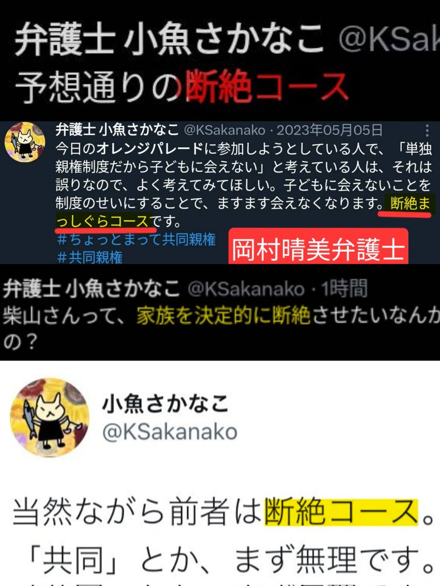 親子断絶弁護士監督庁 tweet media