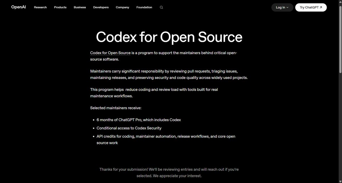 Vasu_Devs's tweet photo. Applied for @OpenAI Codex for OSS for 
site: https://t.co/k0voX2lASB 
Github: https://t.co/ugIM8uXAlu

Hey @thsottiaux @trekedge @sama @simpsoka https://t.co/ZQYdTPhg0x