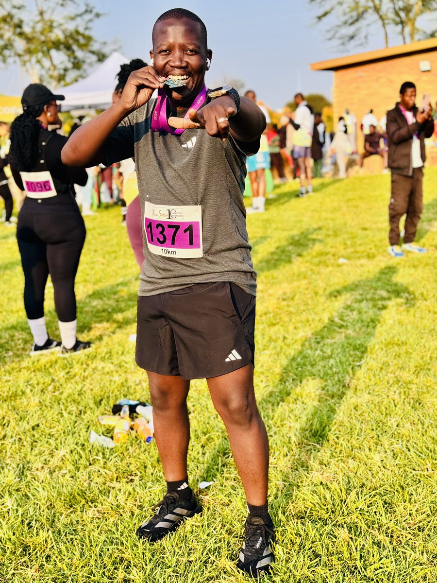 KenzarMafia's tweet photo. Smashed my personal best #GaboroneHalfMarathon2026 🥇 https://t.co/kqQHu9BsIQ