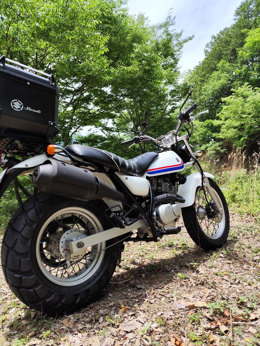 shak_sh_'s tweet photo. バンバン200で快適ラーツー
ゆったりまったりハッピーなバイクで気持ちいい😊
…ぶっこみ飯はラーツーと呼べるのか🤔
#VANVAN200 https://t.co/2QEA3FyrPj