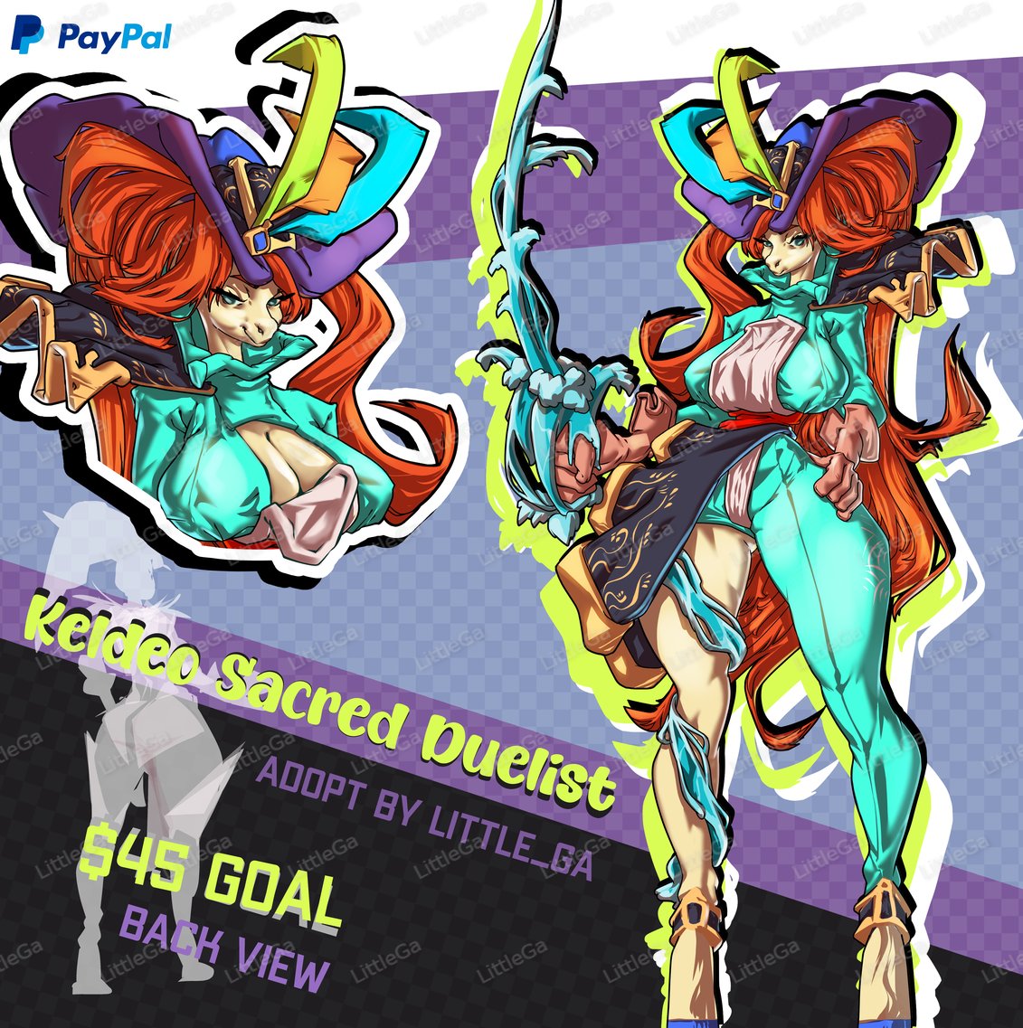 2dLittleGa's tweet photo. Legends say her blade is forged from living water 🌊⚔️
SB: 10+ 
Keldeo Sacred Duelist adopt available now ✨
 #adoptable #adopt #Keldeo #Pokemon #PokemonFanart #FantasyCharacter #AdoptableArtist #CharacterArt #AnimeGirl #furry #anthro #oc #characterdesign  #fantasyart https://t.co/iyT13W1fj2