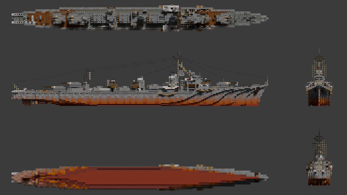 sumomo14509's tweet photo. 駆逐艦島風(1ブロック=1m 1/1スケール)
こだわり抜いた作品です。
#Minecraft軍事部 
#Minecraftbuilds https://t.co/fQmoWoZZTl