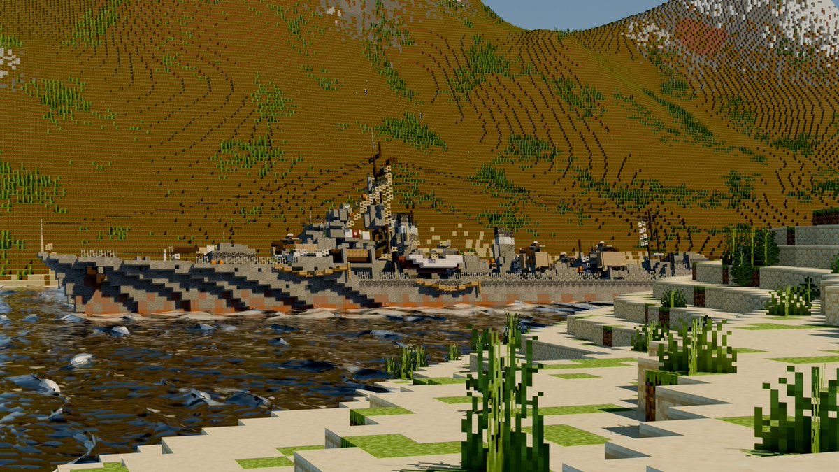 sumomo14509's tweet photo. 駆逐艦島風(1ブロック=1m 1/1スケール)
こだわり抜いた作品です。
#Minecraft軍事部 
#Minecraftbuilds https://t.co/fQmoWoZZTl