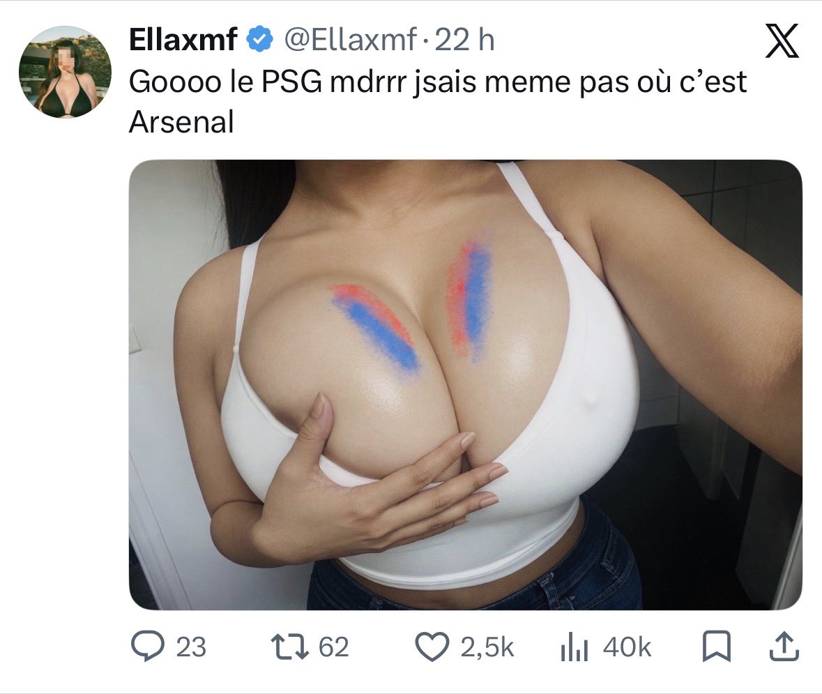 Ellaxmf's tweet photo. Les supporters du psg vous pouvez me remercier je crois hahah https://t.co/XRql7k7BeV
