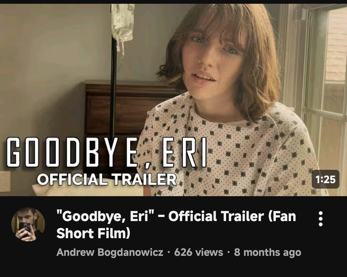 epppyyy's tweet photo. Goodbye Eri, itself has inspired shortfilms on YouTube.

(Please search and support them!) https://t.co/69dwc84h3s
