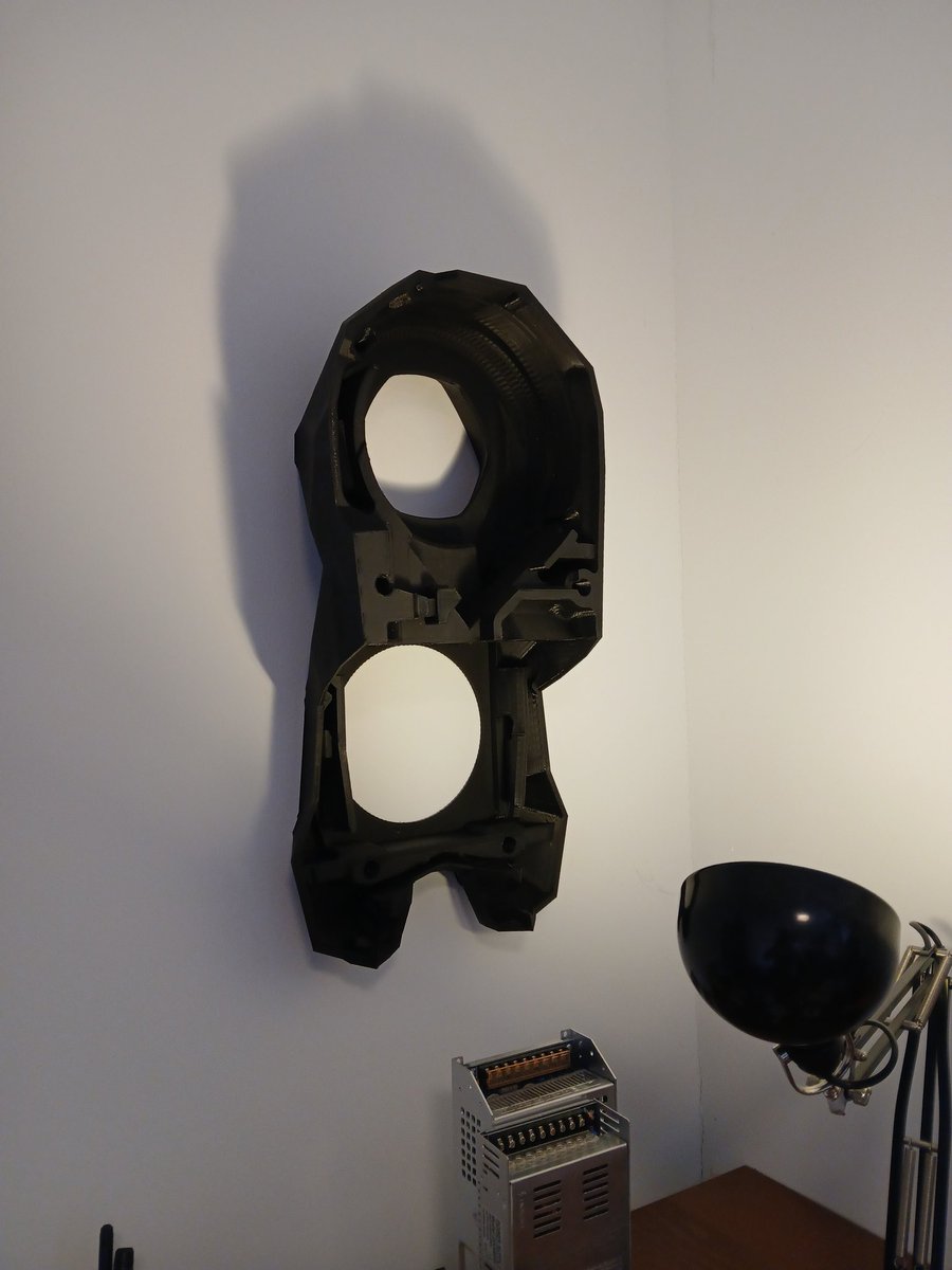 will_is_ragged's tweet photo. Figured that this 600mm tall stealthburner I printed a few months ago as a test print makes a cool wall decoration https://t.co/A16U9r9c0w