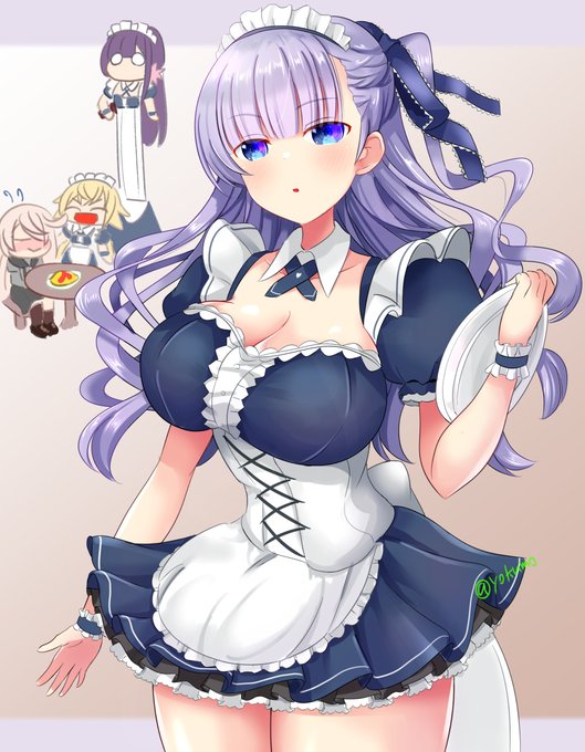 吉良てまりちゃん描きました メイド服