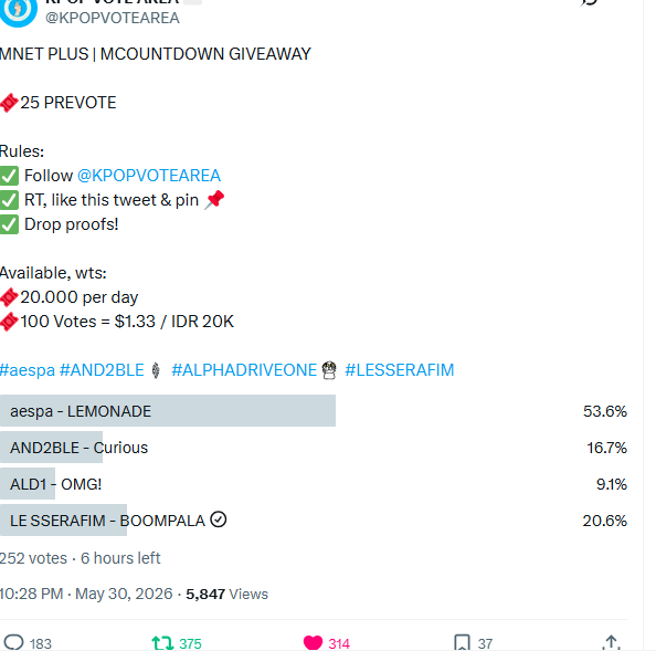 cirbywon's tweet photo. @KPOPVOTEAREA #LE_SSERAFIM https://t.co/X1xeLruwgy
