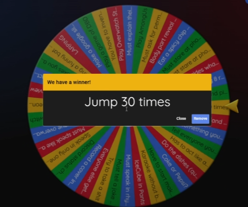 rhozettes's tweet photo. everytime we lose our comp game we spin the wheel of punishment https://t.co/lLWrzUTJGF
