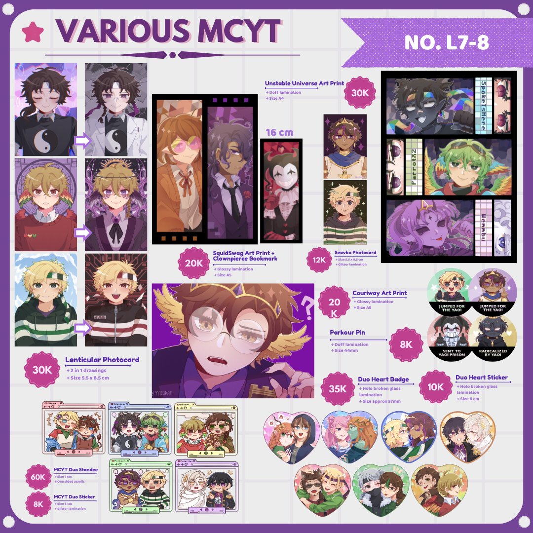 yyuuraii's tweet photo. [❤️&amp;🔄appreciated!] HIII this is my 2nd PO and OTS cata for #ChibiconX!!

📅: PO 31 May - 11 June
🌟: Luminara No. L7-L8
📌: OTS+Mail Order 🇮🇩
📚: Hundred Line, DCMK, Various MCYT (Unstable, Life Series, Lifesteal, ParkCiv, etc), paper comm

🔗: https://t.co/4UBN8BQt2D

(3/10) https://t.co/yMEgxBe5qr