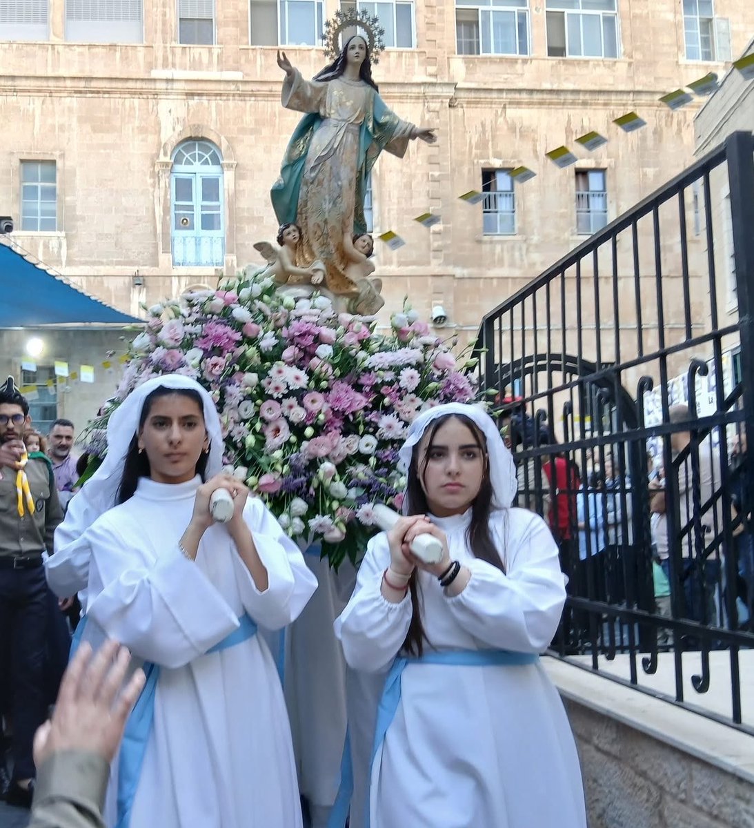 PalCatholic's tweet photo. ✝️🇻🇦 Closing of the Marian month from Jerusalem. https://t.co/uMDV3gcrIh