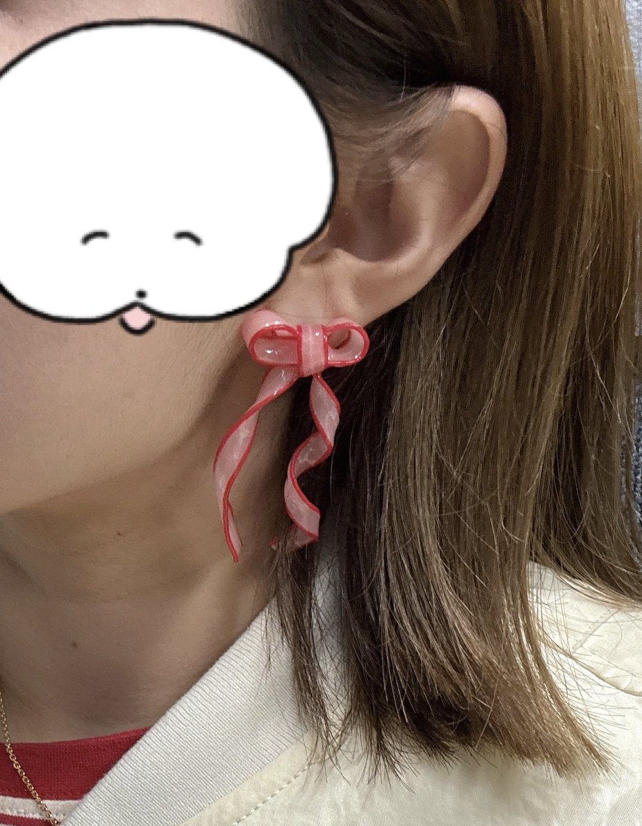 shimaglass's tweet photo. @En__clay 
唯一の戦利品🎀
すぐ着けちゃったのであまりいい写真なく。。。
お迎えできてとてもhappy🐶🎀！

 #デザフェス63リポスト
@designfesta https://t.co/Qp3XCPGiLr