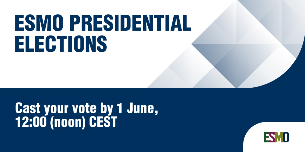 myESMO's tweet photo. #ESMOMembers, one day left to cast your vote for the ESMO President 2029-2030. Your participation is important, your vote is confidential and anonymous. #ESMOElections
🔗 https://t.co/sX6DgMuPb7 https://t.co/c5B4RUemWb