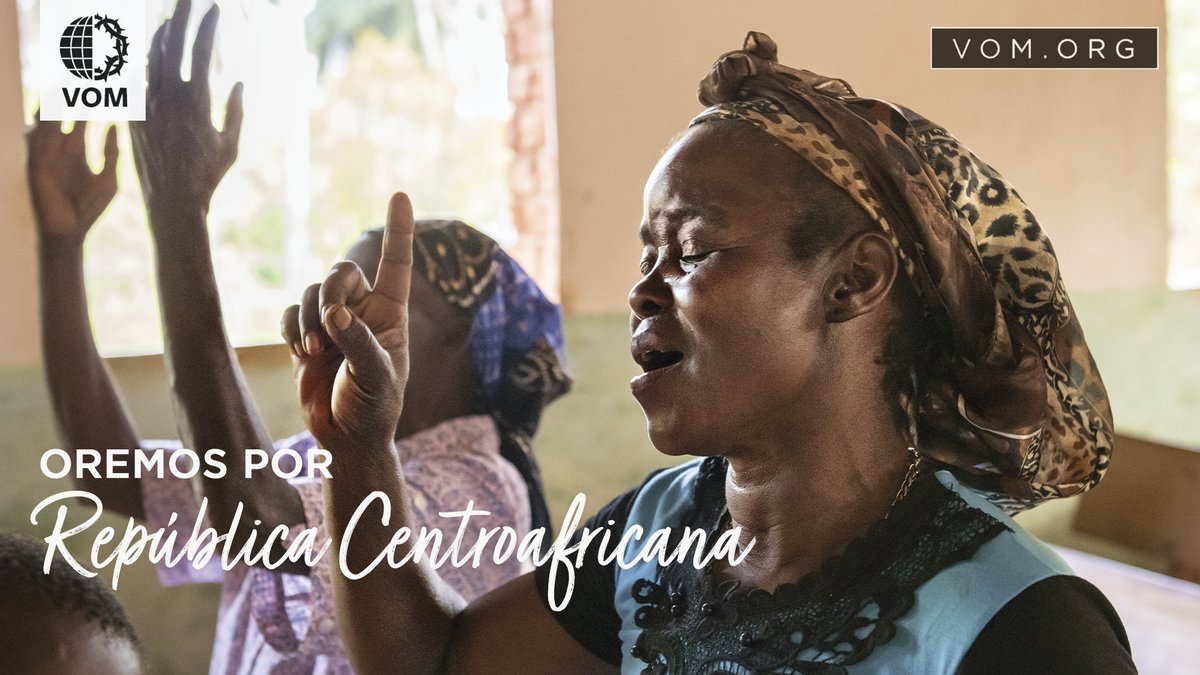 vomespanol's tweet photo. 🇨🇫 República Centroafricana: Ore para que el fiel testimonio de los cristianos en la RCA ayude a cambiar los corazones de los islamistas.
#orar #cristianos #perseguidos #mártir #rca https://t.co/Jn26EZb4MZ