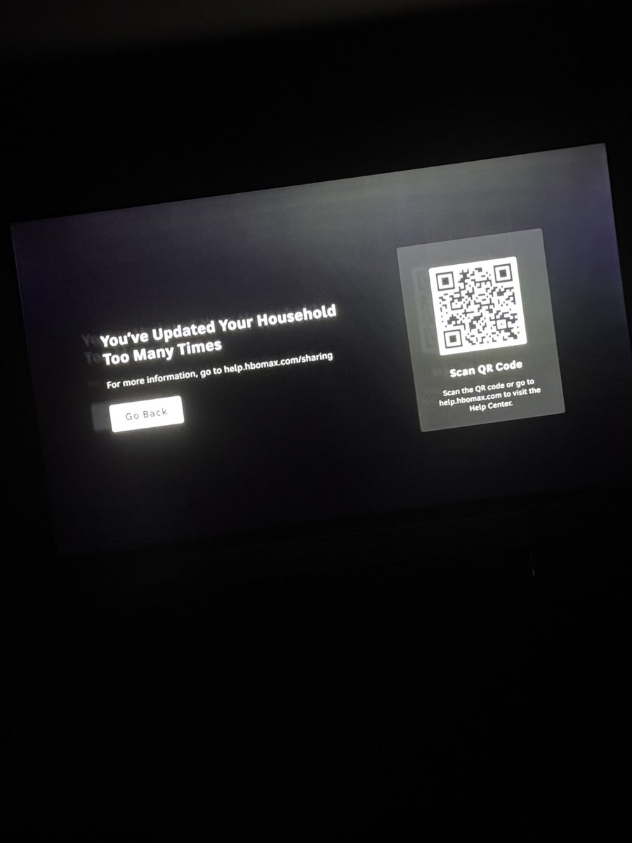 mattfawc's tweet photo. @HBO @hbomax I’m at home, same WiFi, same user, same email, same password, different room. I get inconvenienced with persistent verifications, and you take my money, but then tell me I “verified too many times” and can’t use it - fix this. https://t.co/WIvHJ7craw