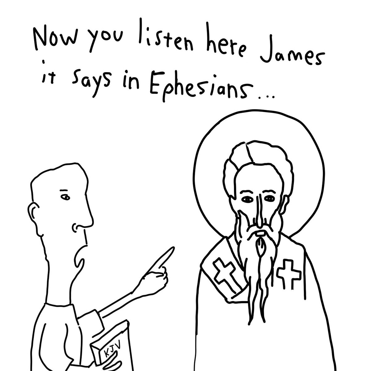 _hellolistener's tweet photo. prots would try to proselytize the apostles if they met them https://t.co/es79hTHUsE
