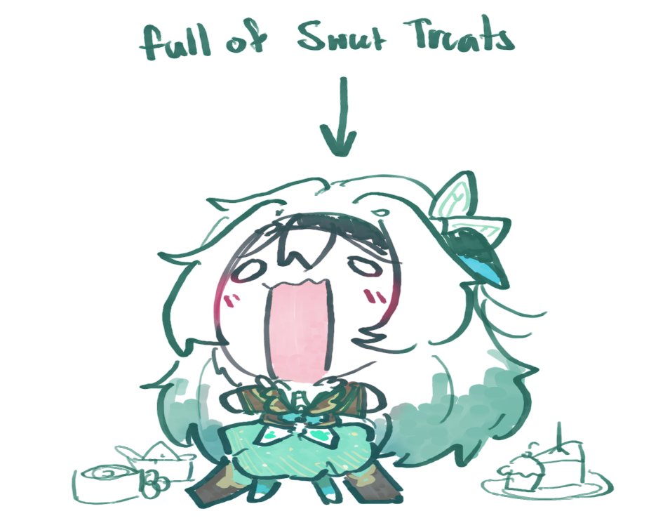 fyreflyIV's tweet photo. traumatized by the stellaron hunters' sweet treats menu item from round 1 but im sure she'd love them 

#FireflyHSR https://t.co/fVxI5odRgF