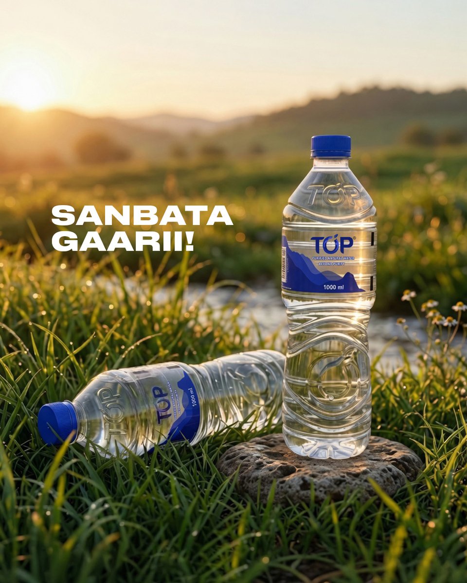Topwatereth's tweet photo. Sanbata Gaarii!
.
#Topwater #BeyondPurity #TopwaterInEthiopia #waterinethiopia https://t.co/VRDuvWAFCt